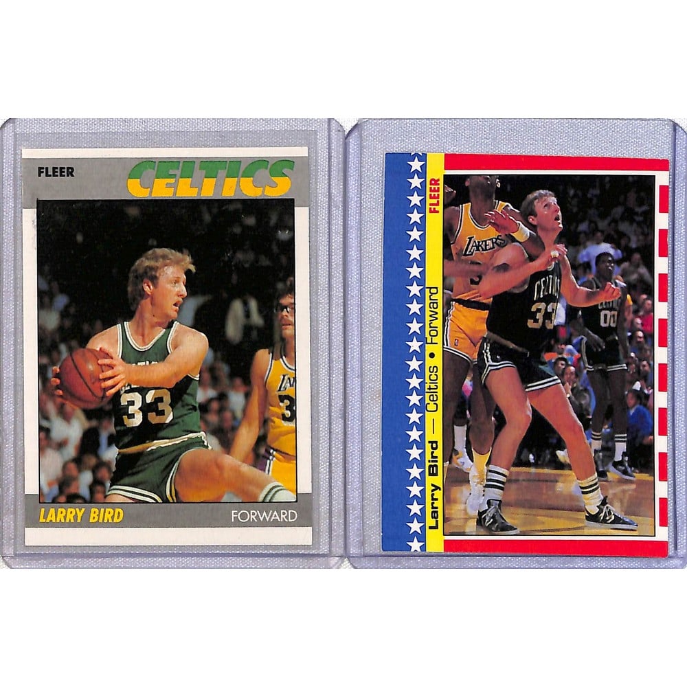 1987 Fleer Larry Bird And Fleer Sticker (1 of 2)