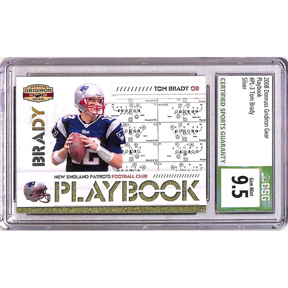2008 Donruss Gridiron Tom Brady Csg 9.5 (1 of 2)