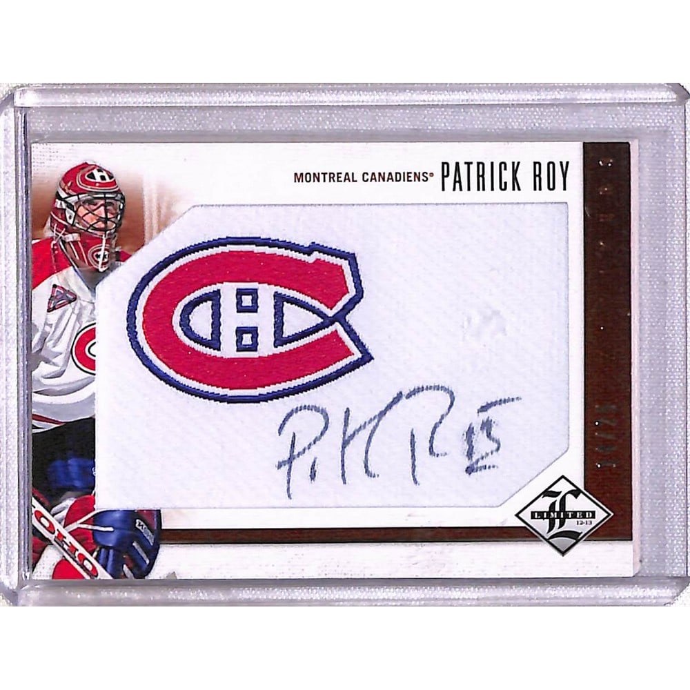 2012-13 Limited Patrick Roy Auto/patch 14/25 (1 of 2)