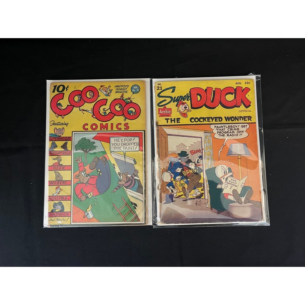 Two Vintage Comics Coo Coo/super Duck (1 of 1)