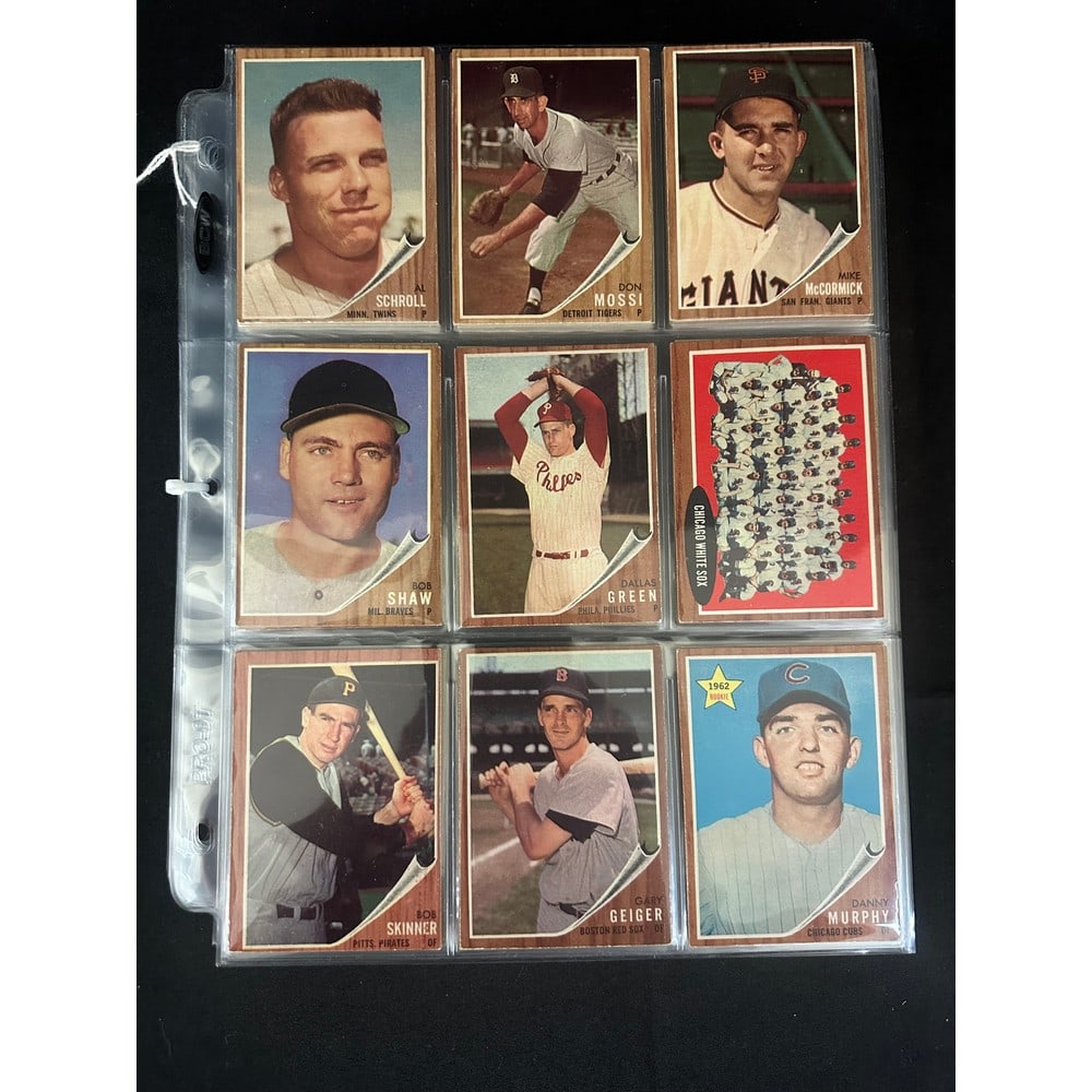 (180) 1962 Topps Baseball Cards Nice Condition (1 of 4)