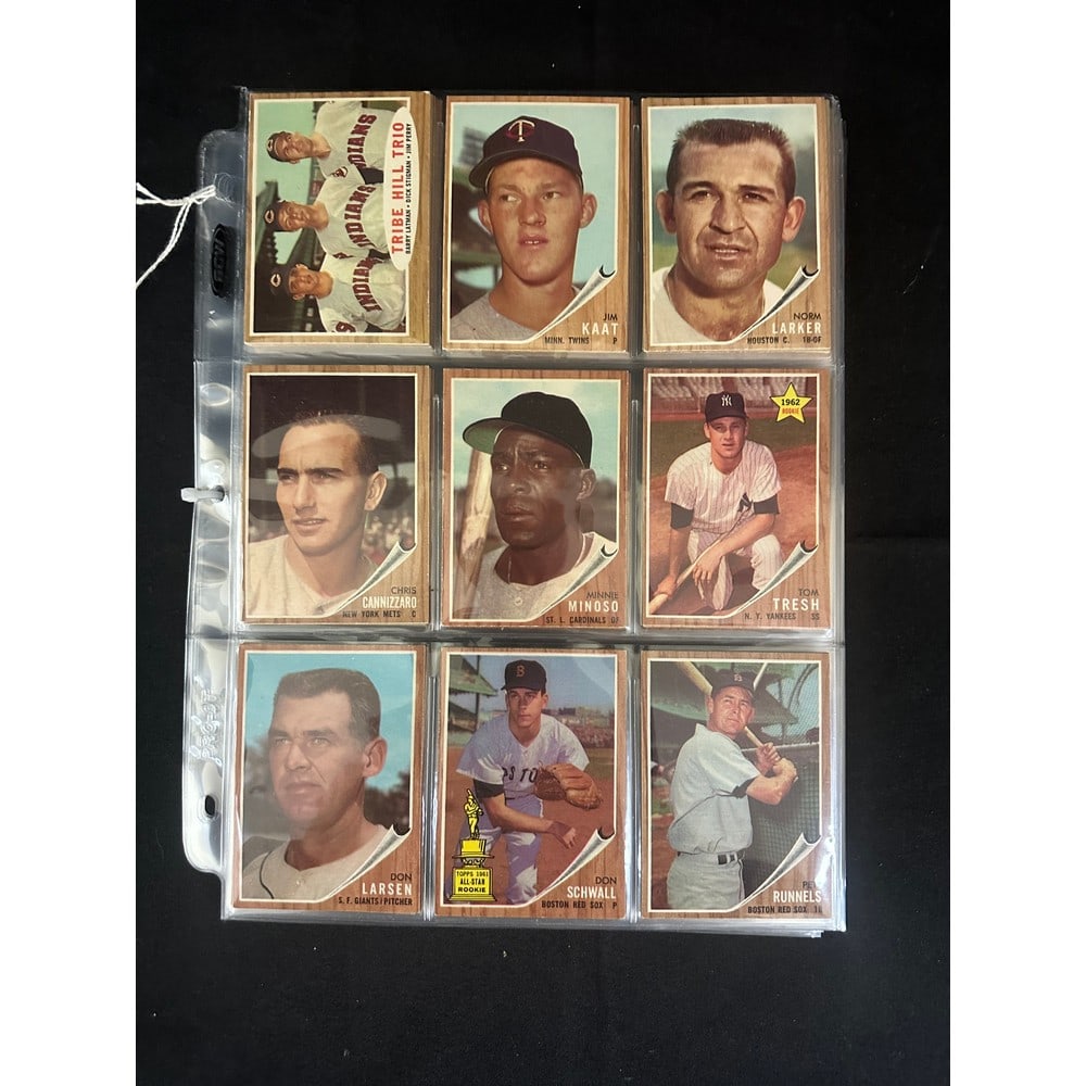 (180) 1962 Topps Baseball Cards Nice Condition (1 of 4)