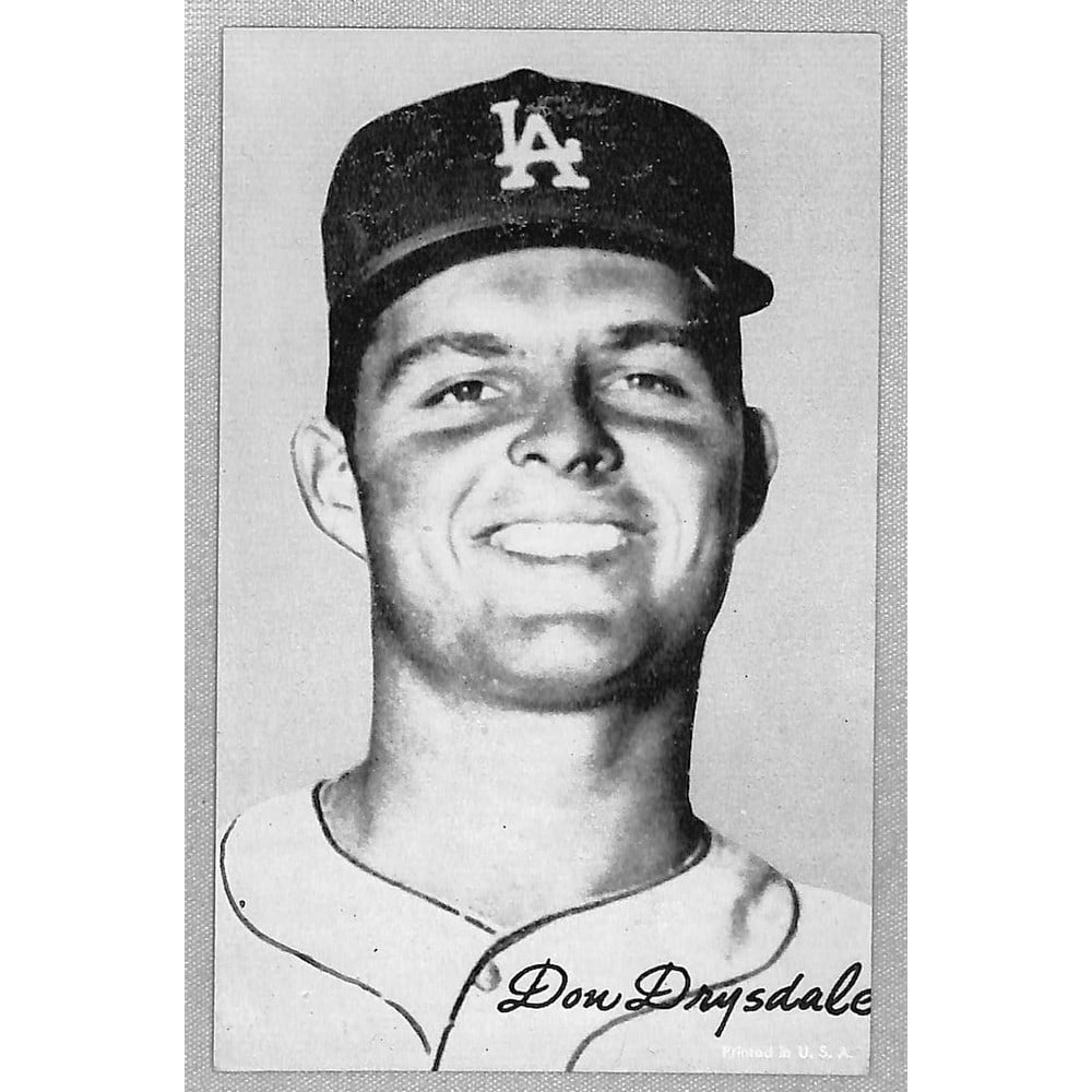 1950's Baseball Exhibit Card Don Drysdale (1 of 2)