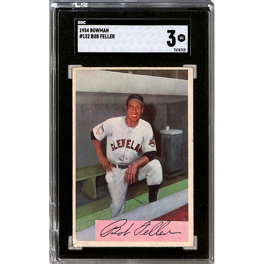 1954 Bowman Bob Feller Sgc 3: 1954 Bowman Bob Feller Sgc 3