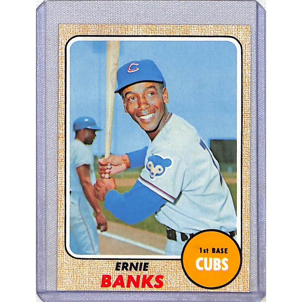 1968 Topps Ernie Banks Mint: 1968 Topps Ernie Banks Mint