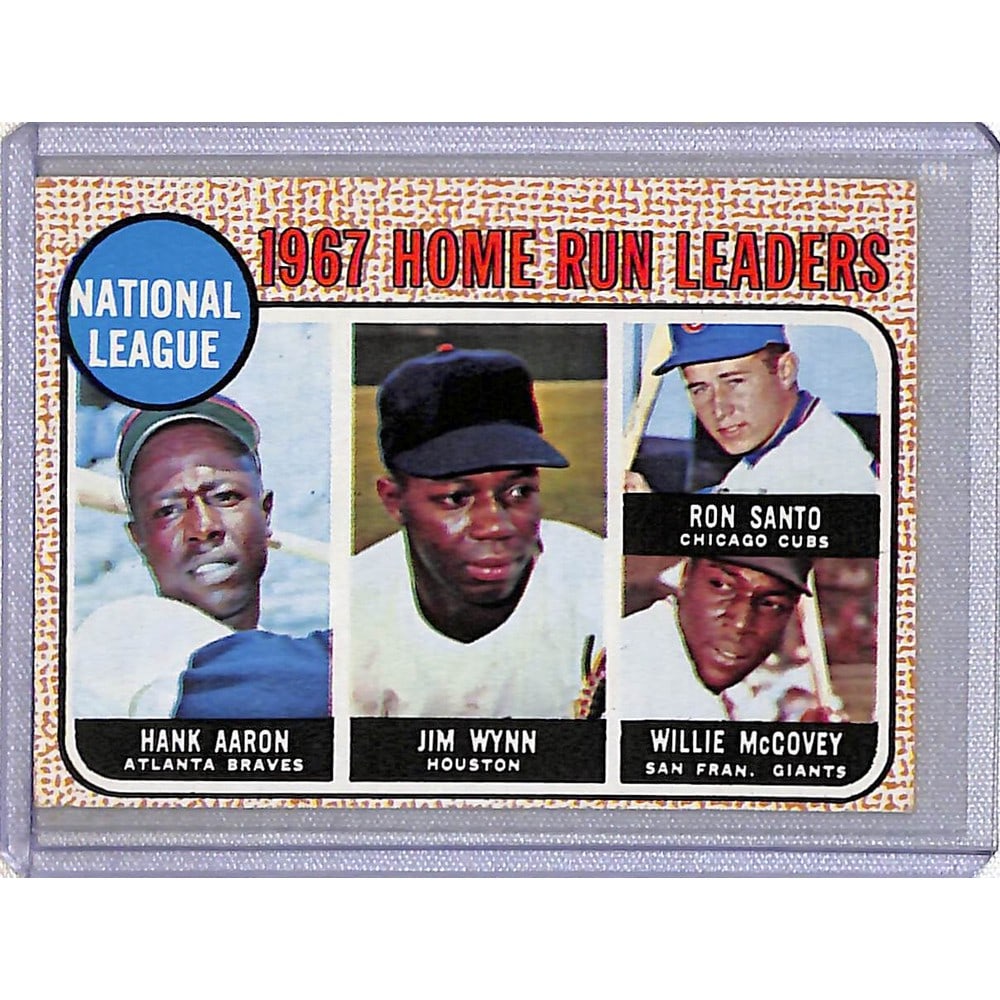 1968 Topps Leaders Hank Aaron Nice Shape (1 of 2)