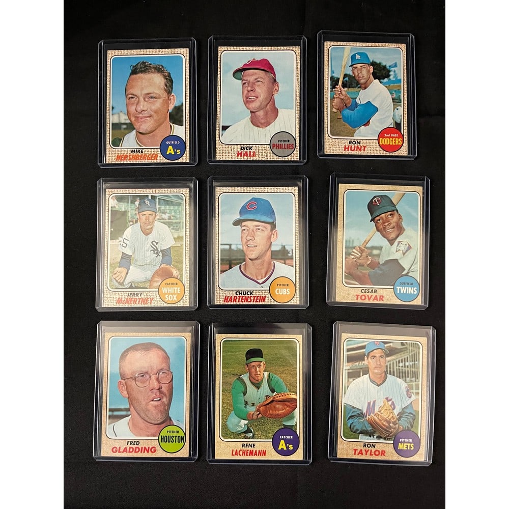 (50) 1968 Topps Baseball Cards Nice Shape (1 of 2)