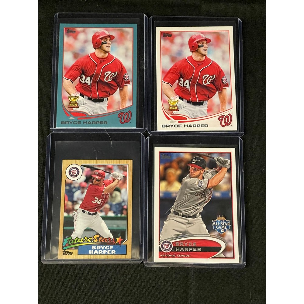 (4) Topps Bryce Harper Rookie Cards (1 of 1)