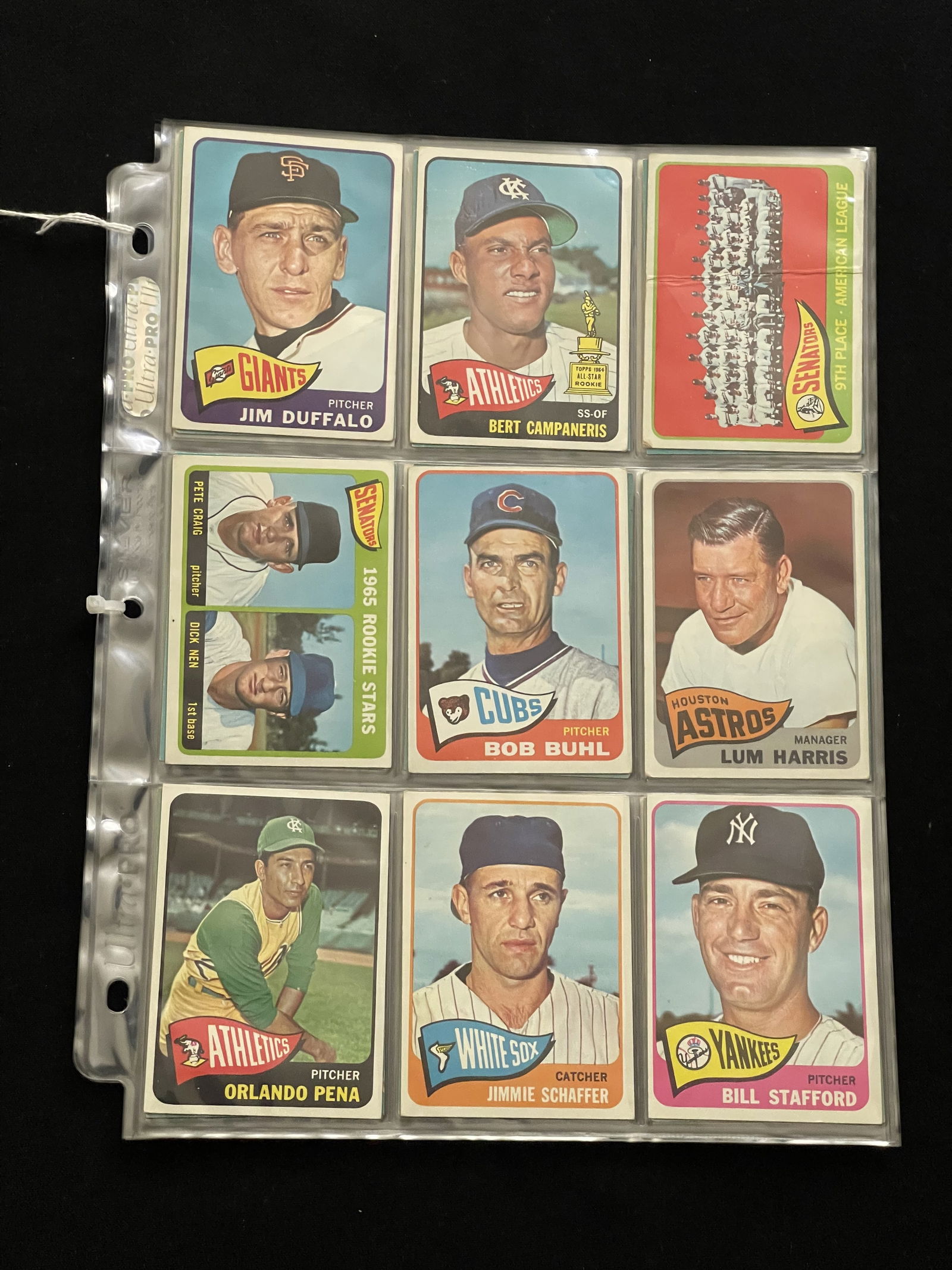 (54) 1965 Topps Baseball Cards Nice Condition (1 of 3)