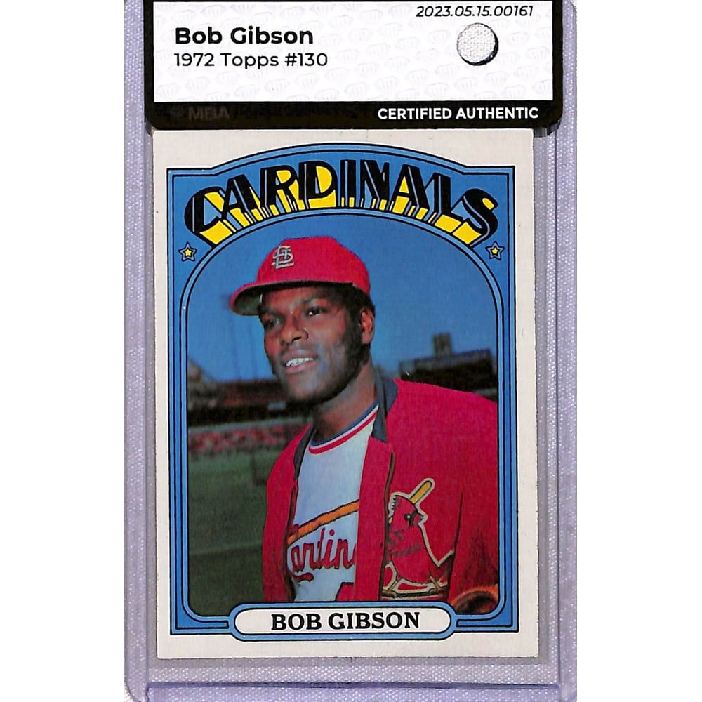 1972 Topps Bob Gibson Mba Authentic (1 of 2)