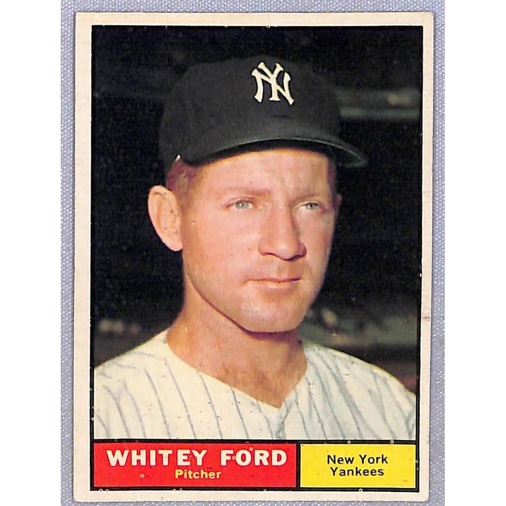 1961 Topps Whitey Ford Vgex: 1961 Topps Whitey Ford Vgex