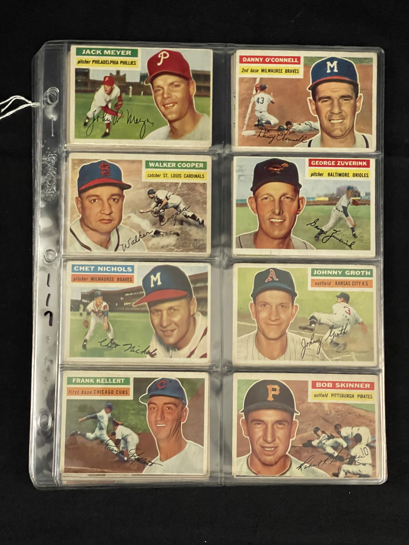 (28) Different 1956 Topps Baseball Cards (1 of 4)