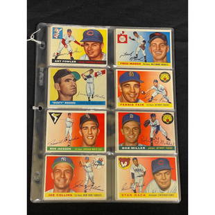 (48) 1955 Topps Baseball Cards Mixed Grade: (48) 1955 Topps Baseball Cards Mixed Grade