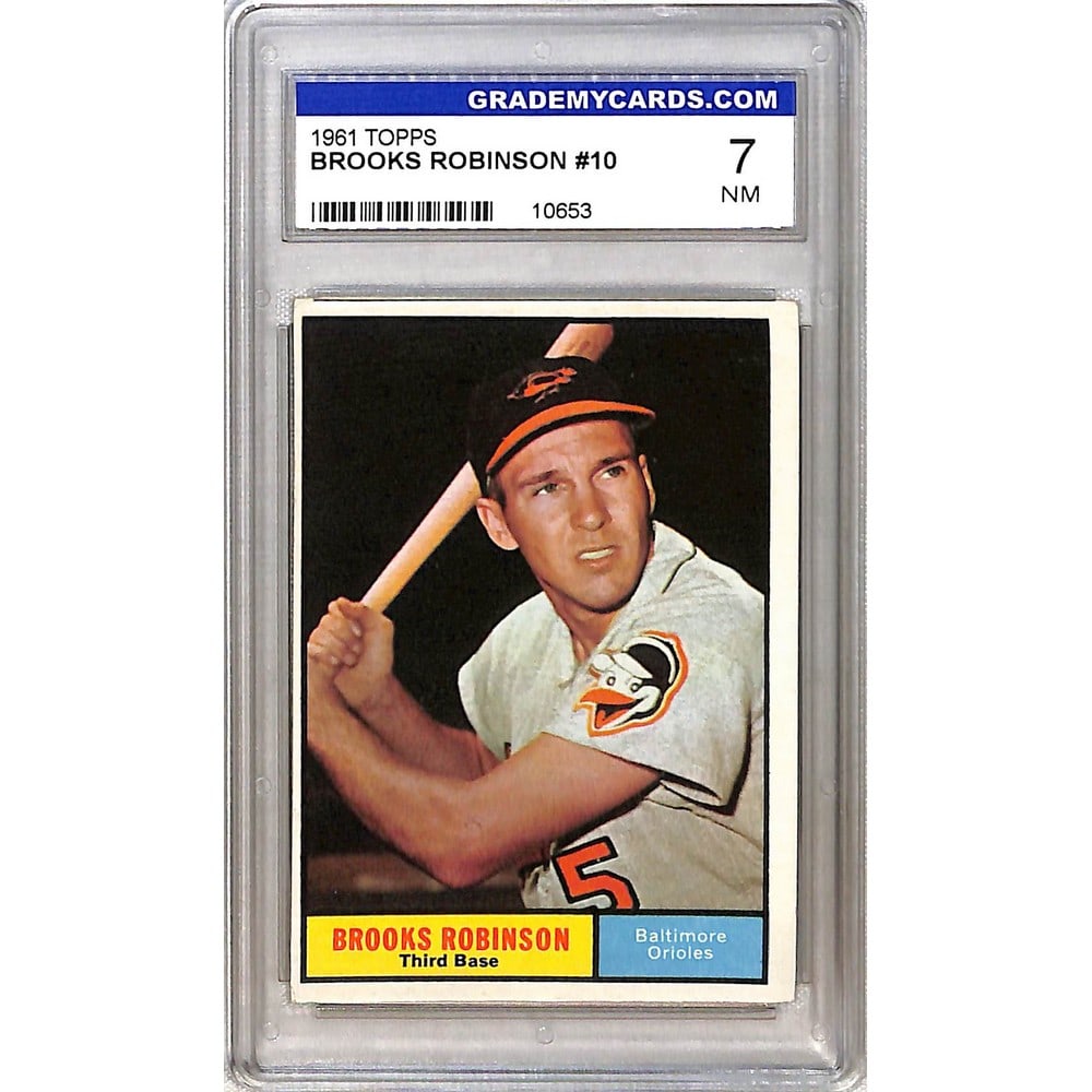1961 Topps Brooks Robinson Graded 7 (1 of 2)