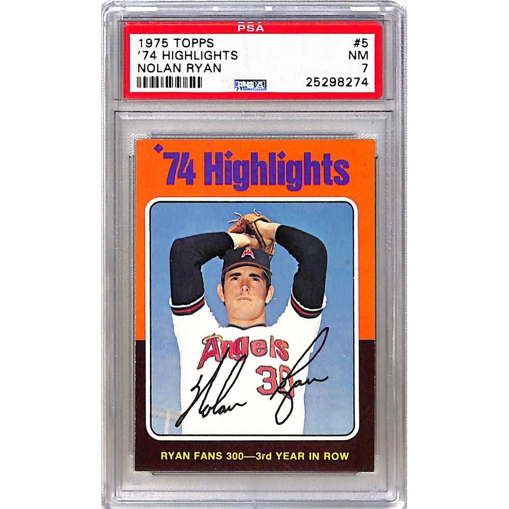 1975 Topps Nolan Ryan Psa 7 (1 of 2)