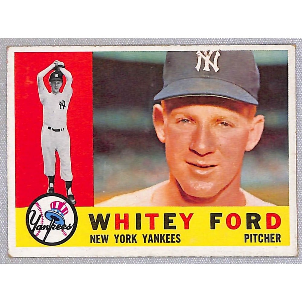 1960 Topps Whitey Ford: 1960 Topps Whitey Ford