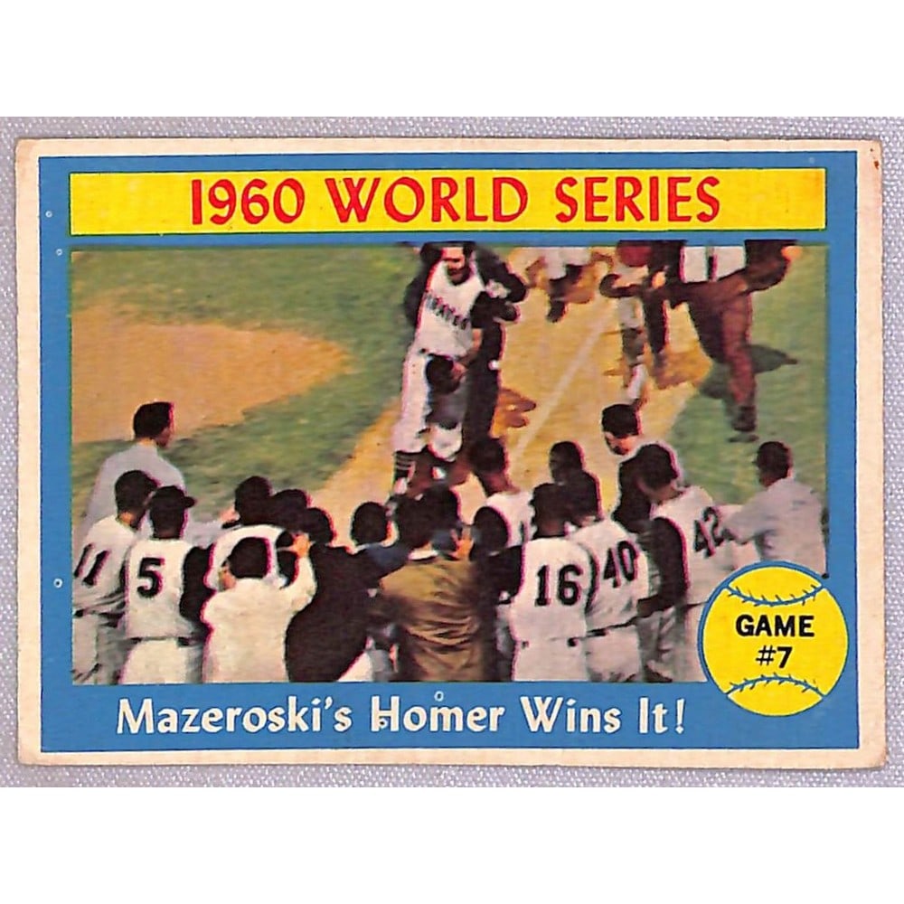 1961 Topps Bill Mazeroski Homerun (1 of 2)