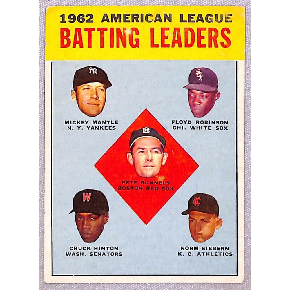 1963 Topps Mickey Mantle Leader Card (1 of 2)