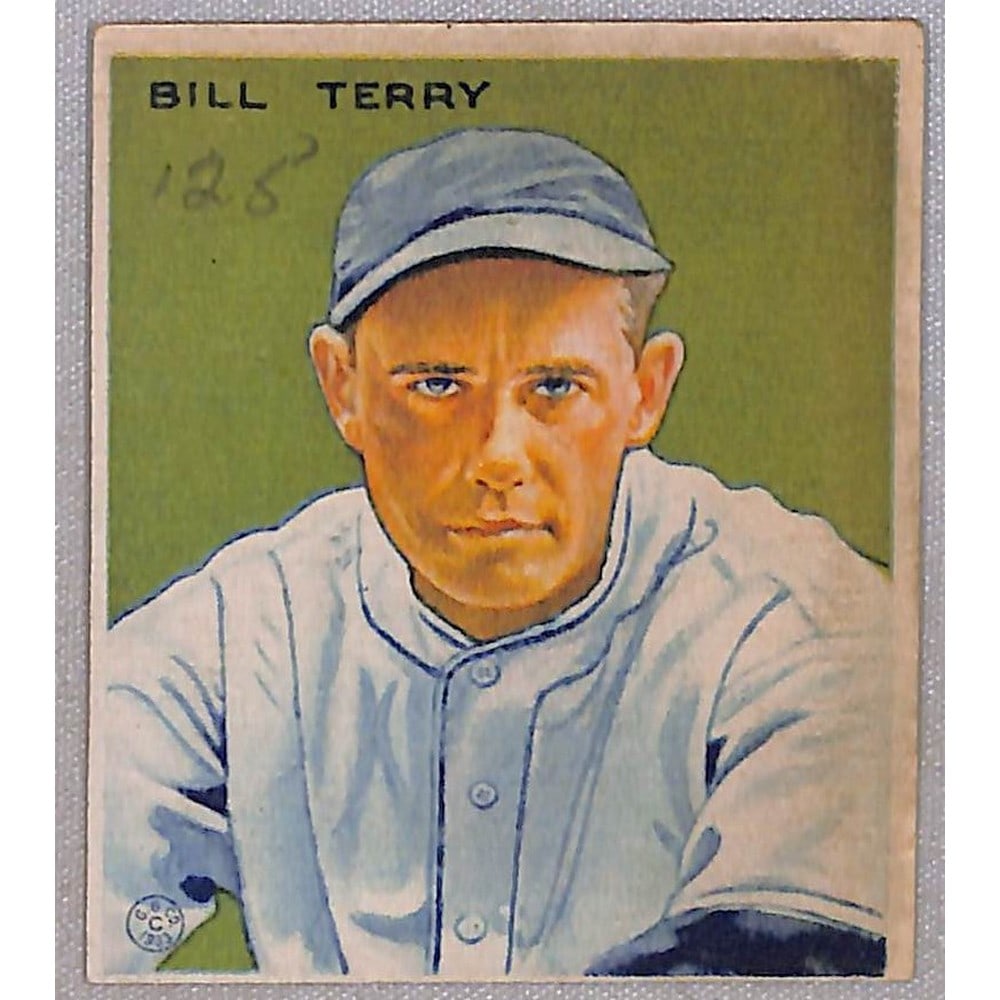 1933 Goudey Bill Terry Vgex Pencil Mark (1 of 2)