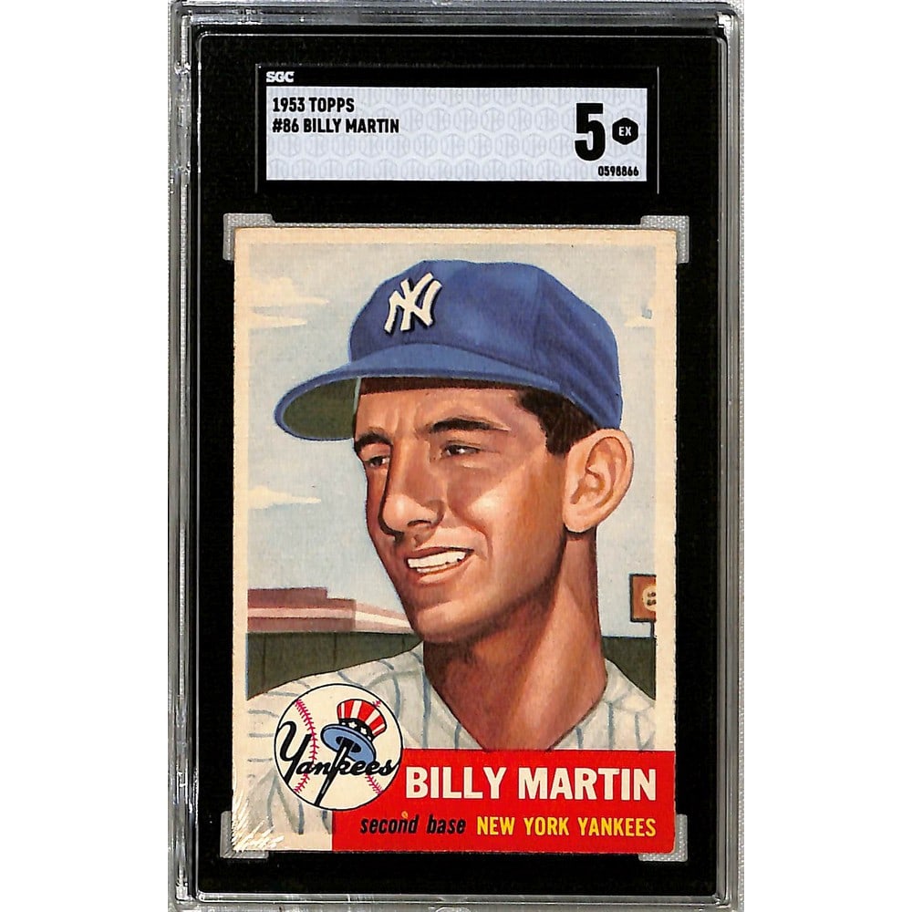 1953 Topps Billy Martin Sgc 5 (1 of 2)