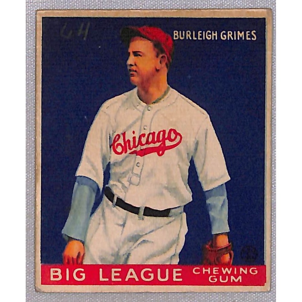 1933 Goudey Burleigh Grimes Vgex Pencil Mark (1 of 2)