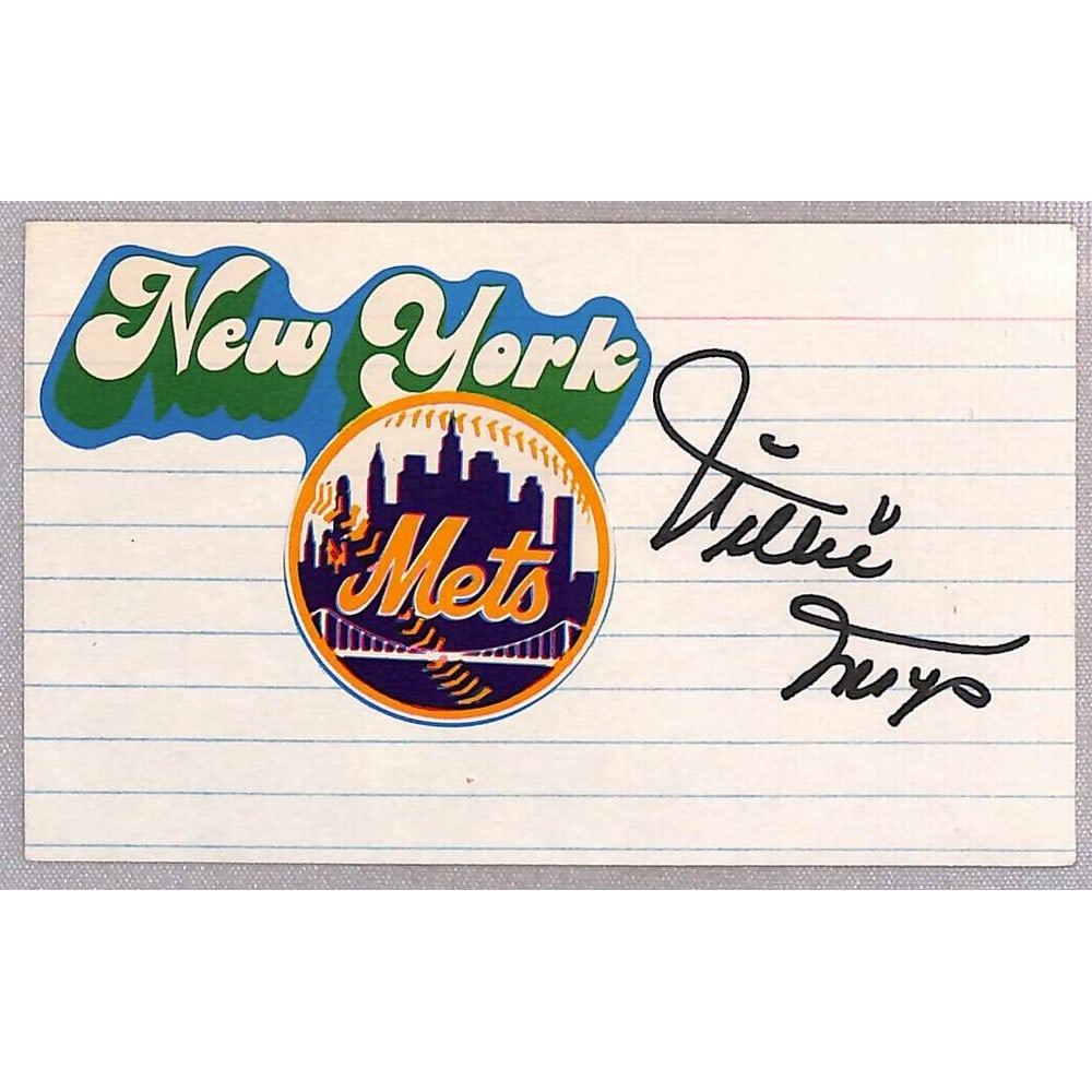 Willie Mays Signed Index Card (1 of 1)