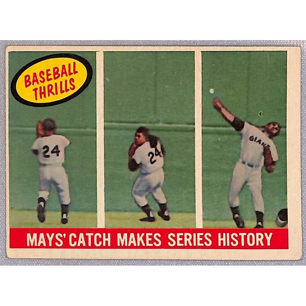1959 Topps Willie Mays Catch Vg (1 of 2)