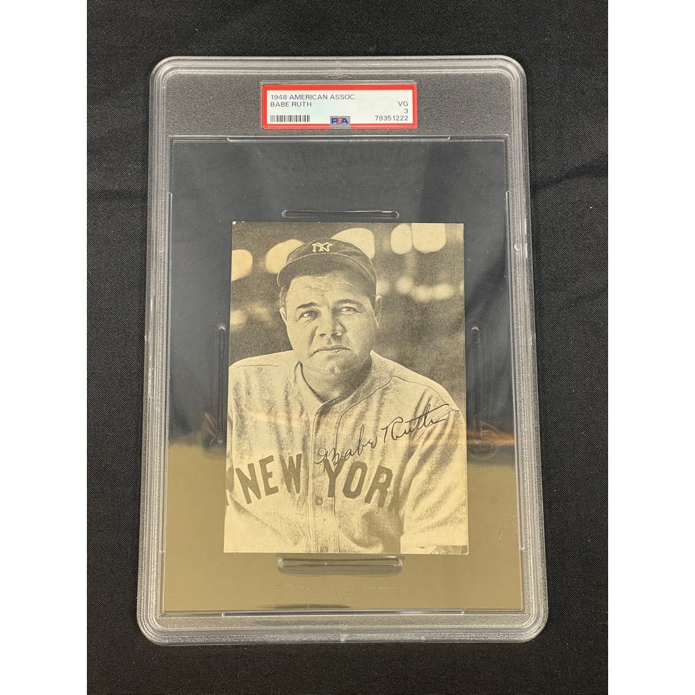 1948 American Association Babe Ruth Ad Card Psa 3 (1 of 2)