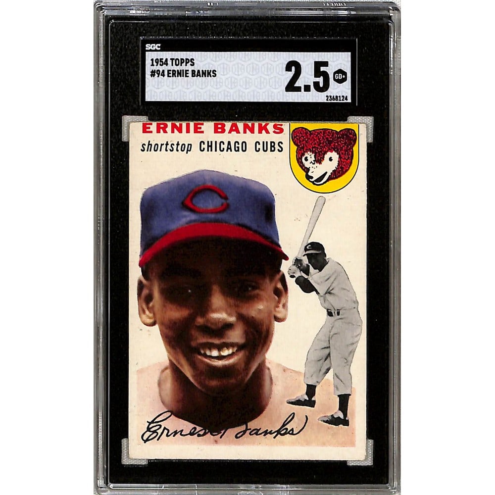 1954 Topps Ernie Banks Rookie Sgc 2.5 (1 of 2)