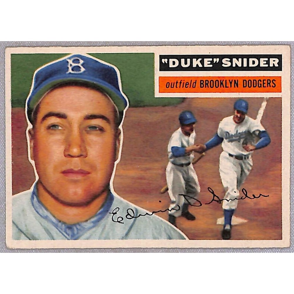 1956 Topps Duke Snider Crease Free Nice Shape (1 of 2)