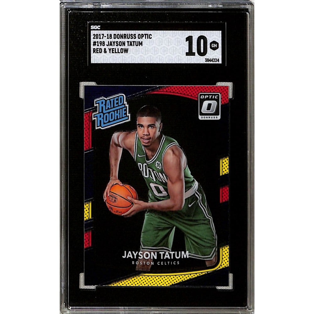 2017-18 Optic Red/yellow Jayson Tatum Rc Sgc 10 (1 of 2)