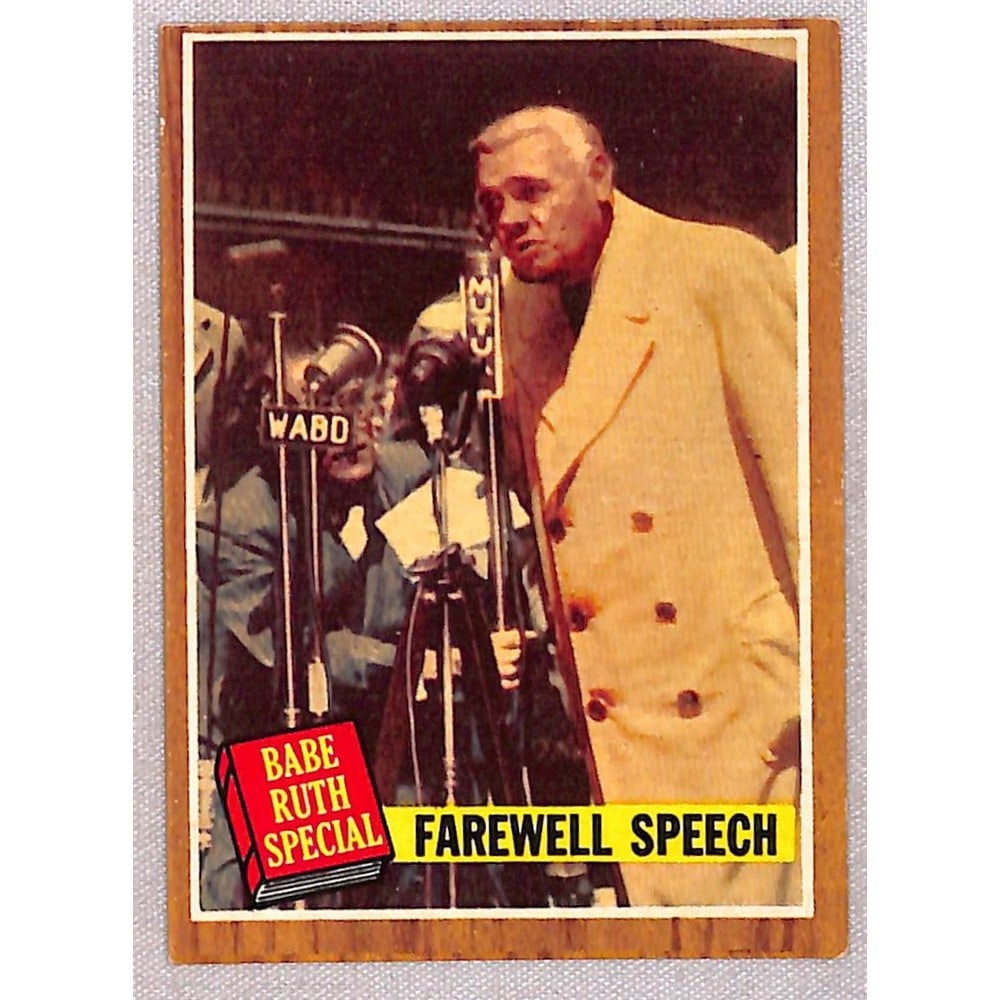 1962 Topps Babe Ruth: 1962 Topps Babe Ruth