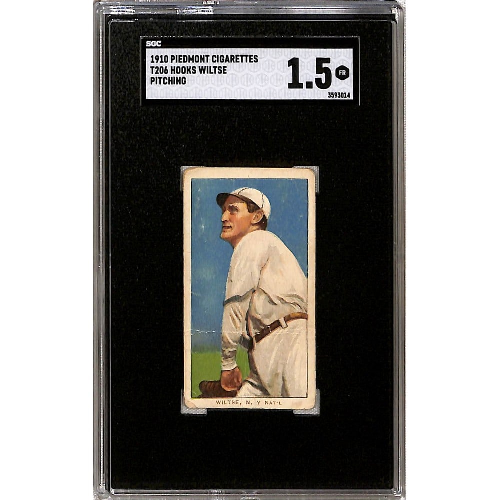1910 T206 Hooks Wiltse Sgc 1.5: 1910 T206 Hooks Wiltse Sgc 1.5