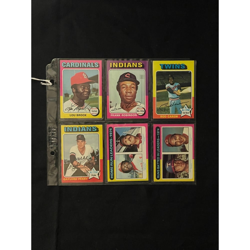 (6) Different 1975 Topps Baseball High Grade (1 of 2)
