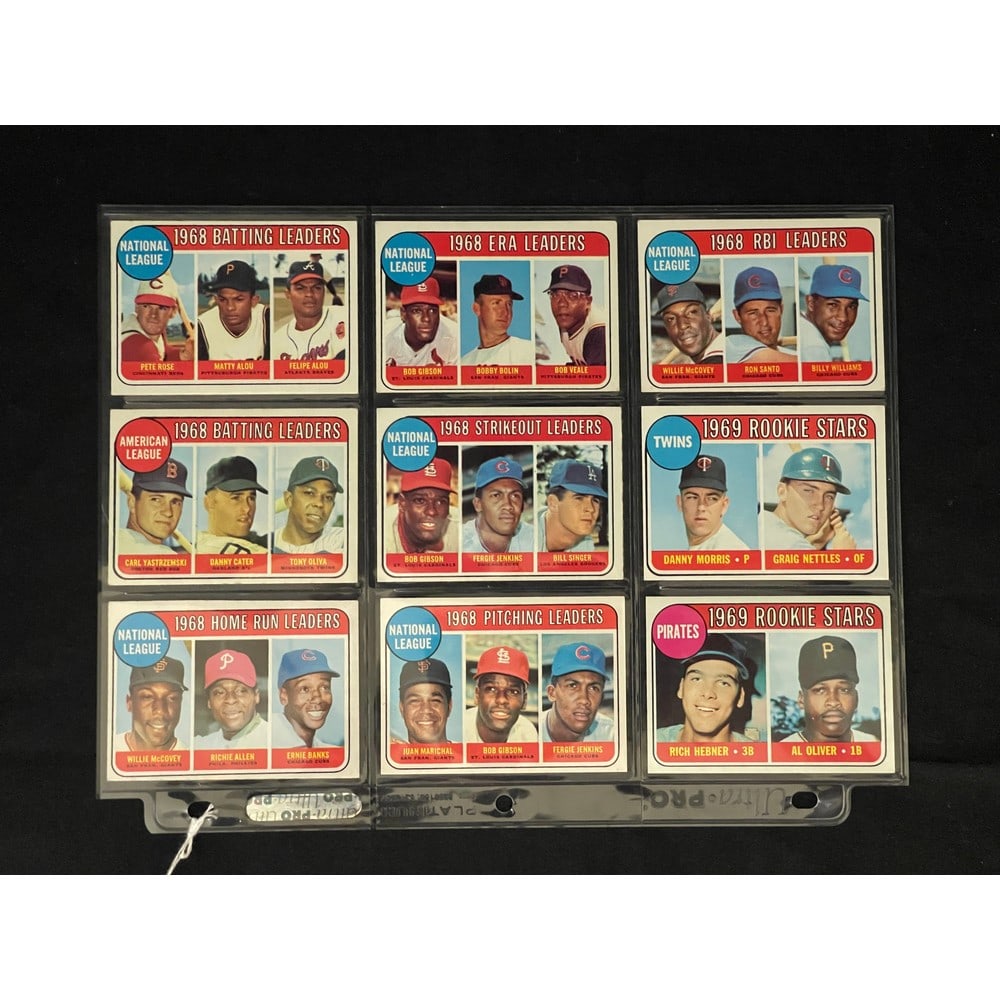 (9) Different 1969 Topps Leader Cards High Grade (1 of 2)