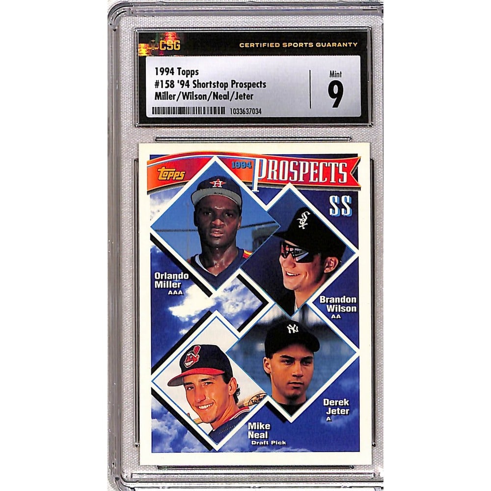 1994 Topps Derek Jeter Rookie Csg 9 (1 of 2)