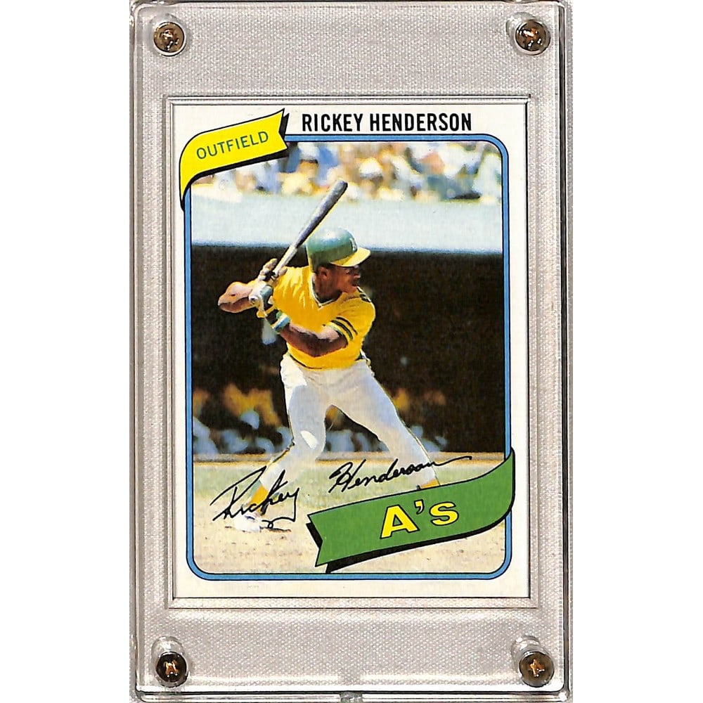 1980 Topps Rickey Henderson Rookie (1 of 2)