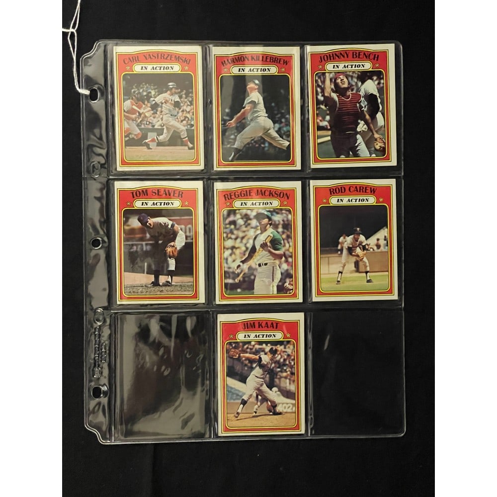 (7) 1972 Topps In Action High Grade Cards (1 of 2)