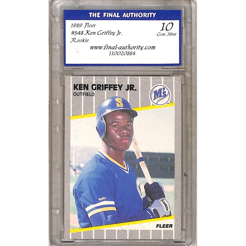 1989 Fleer Ken Griffey Jr. Rc Graded 10 (1 of 2)