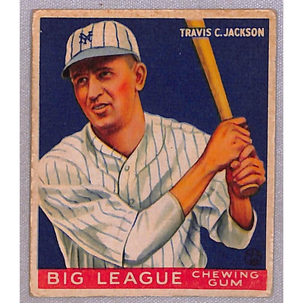 1933 Goudey Travis Jackson Crease Free: 1933 Goudey Travis Jackson Crease Free