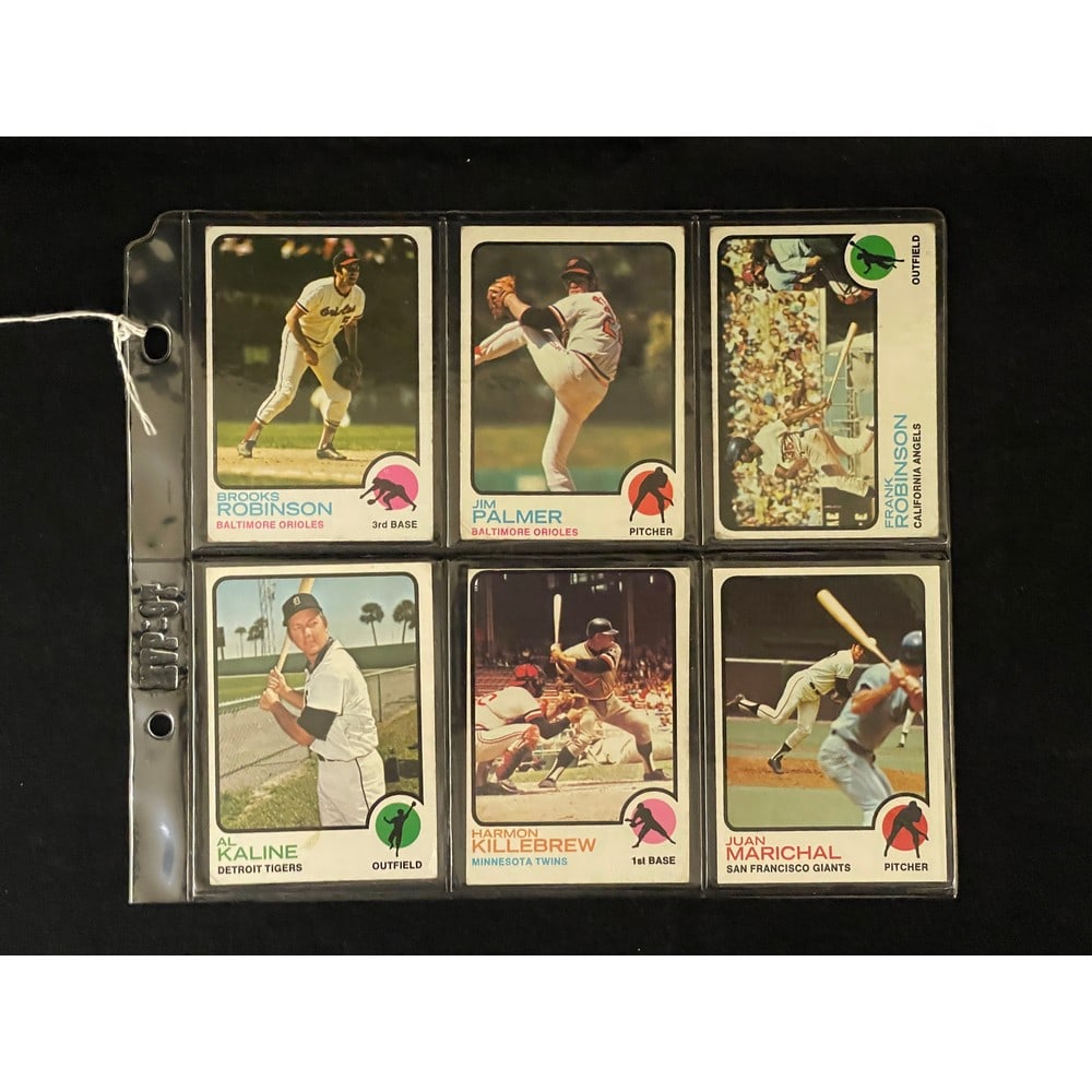 (6) Different 1973 Topps Baseball Stars/hof Nice (1 of 2)
