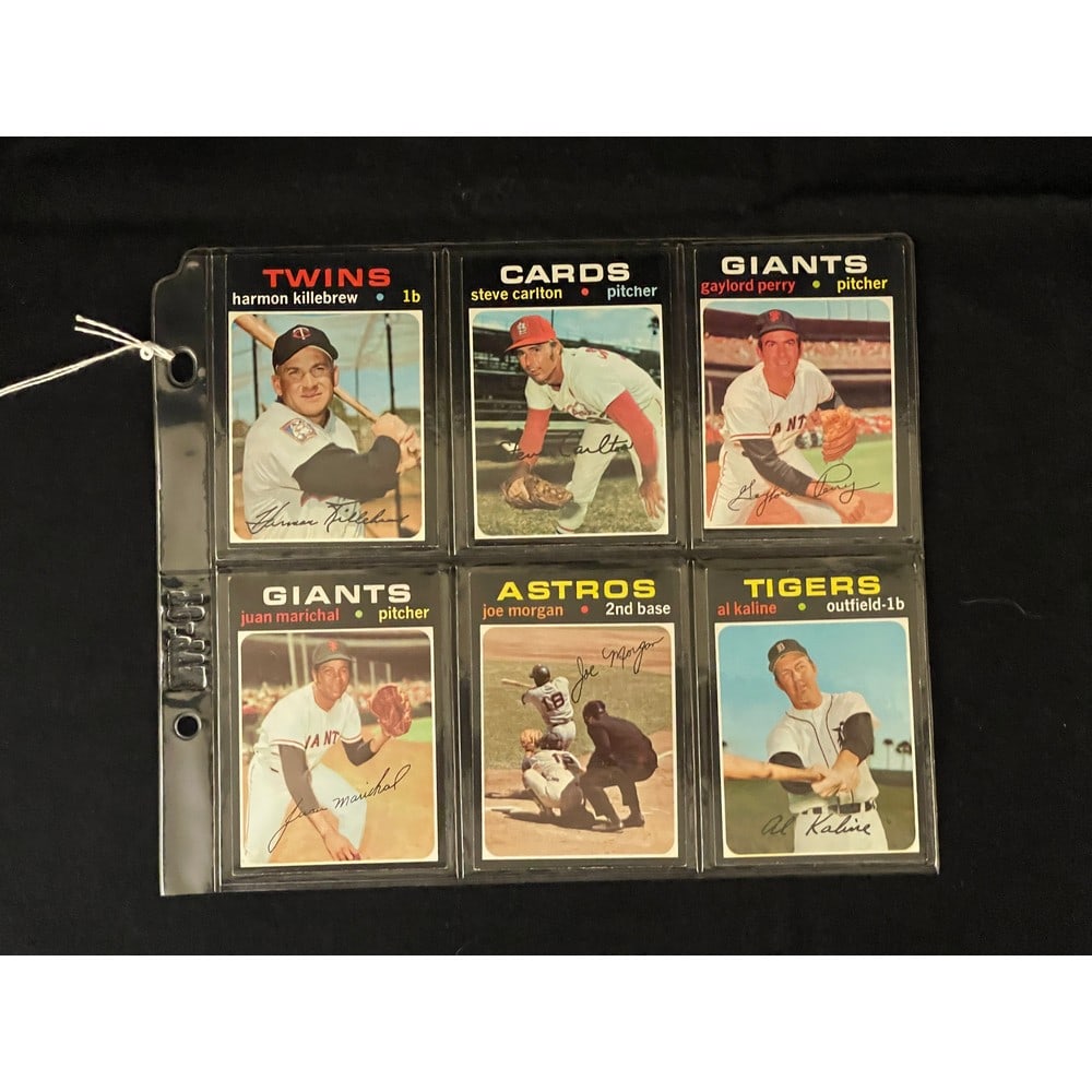 (6) Different 1971 Topps Baseball Hof Nice Shape (1 of 2)