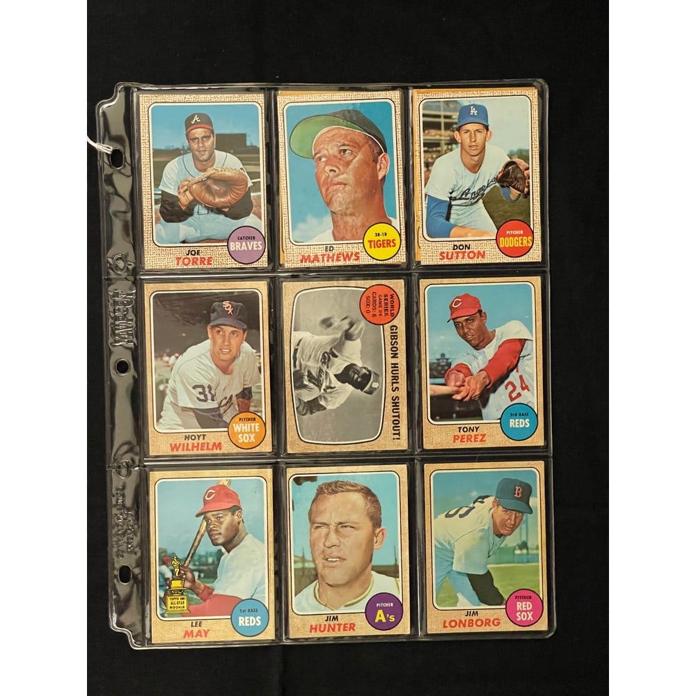 (11) Different High Grade 1968 Topps Stars/hof (1 of 2)