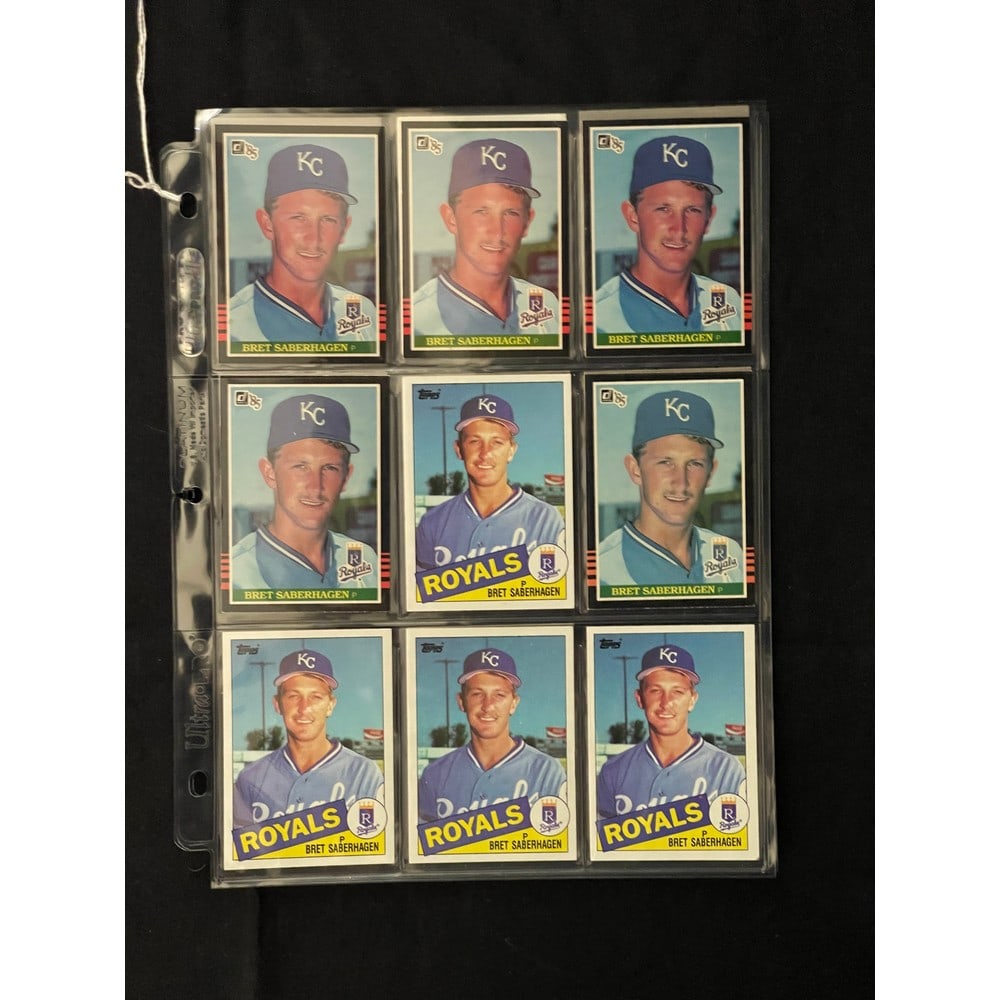 (16) 1985 Topps Baseball Brett Saberhagen Rookies (1 of 4)