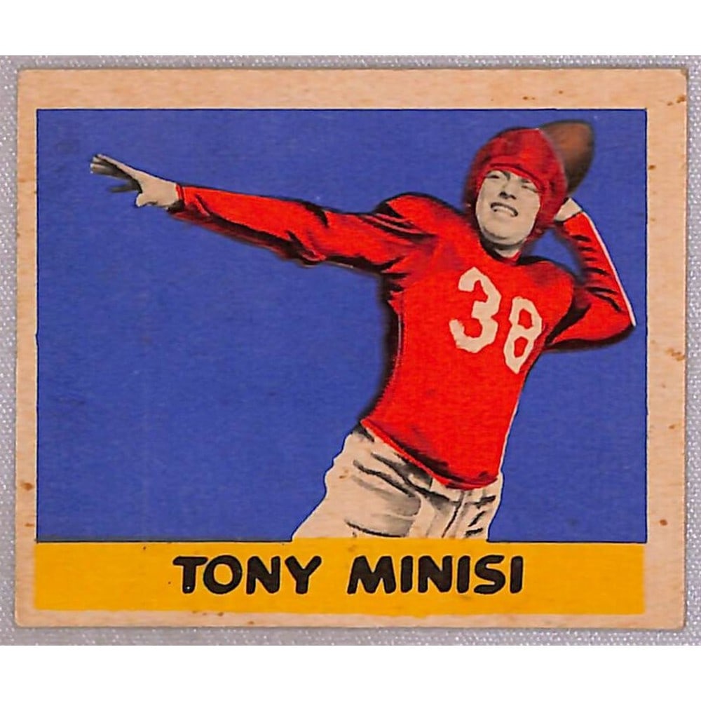 1949 Leaf Football Tony Minisi Crease Free (1 of 2)
