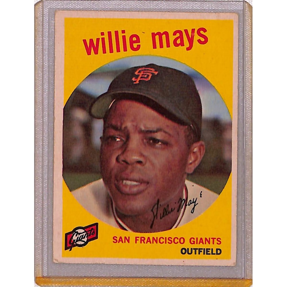 1959 Topps Willie Mays Crease Free: 1959 Topps Willie Mays Crease Free