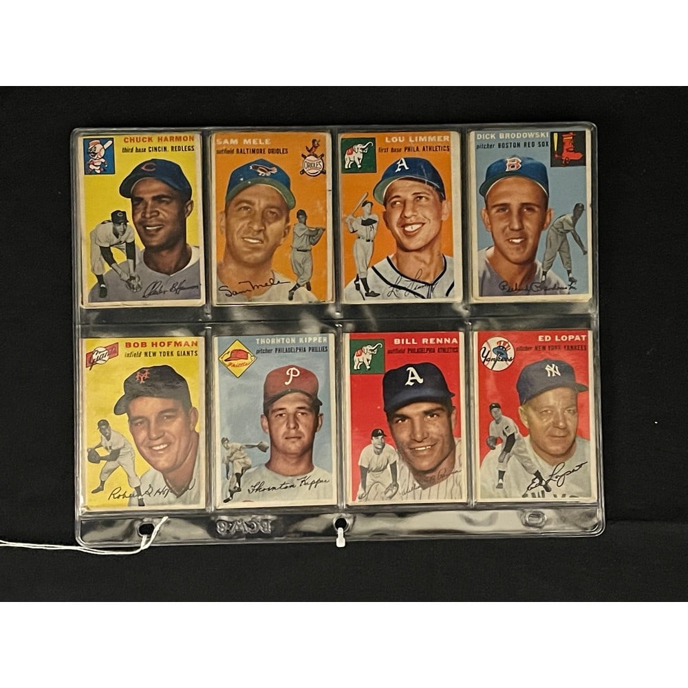 (48) 1954 Topps Baseball Cards: (48) 1954 Topps Baseball Cards