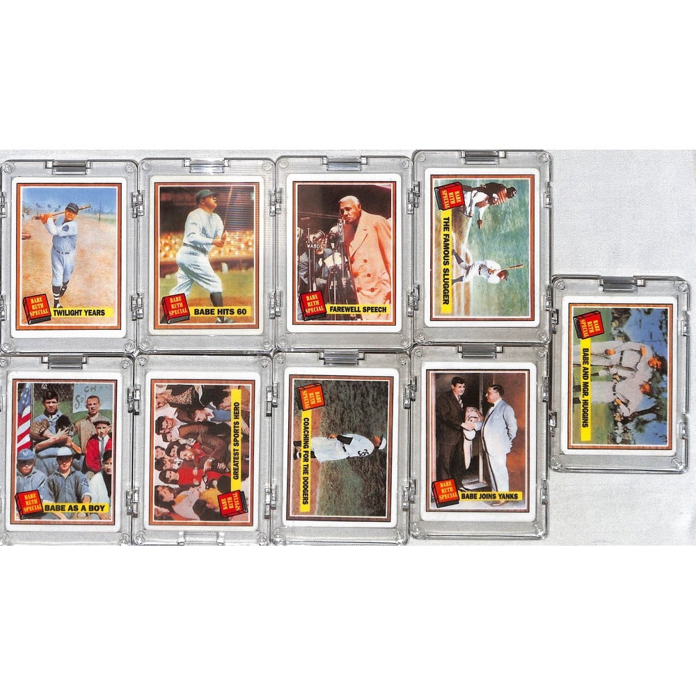 (9) 1990's Hamilton Ceramic Cards Babe Ruth: (9) 1990's Hamilton Ceramic Cards Babe Ruth