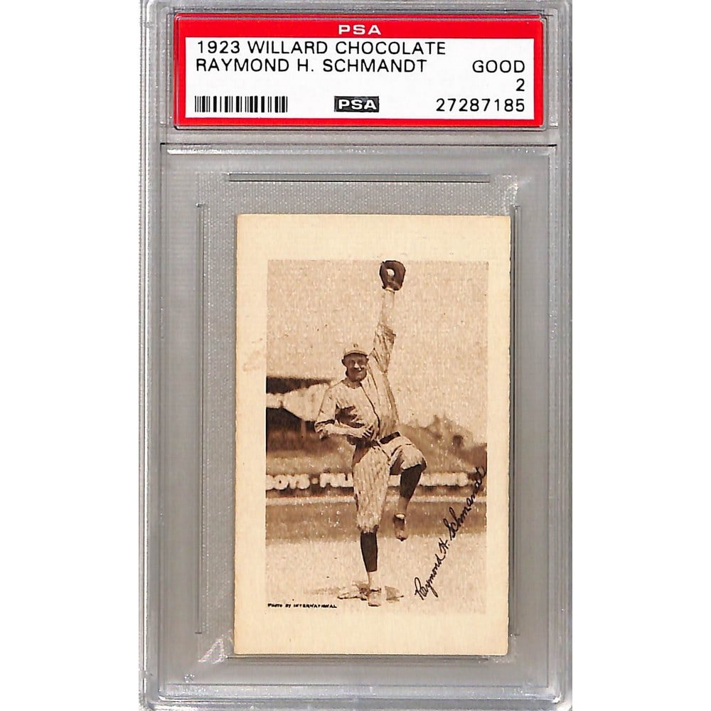 1923 Willard Chocolate Raymond Schmandt Psa 2 (1 of 2)