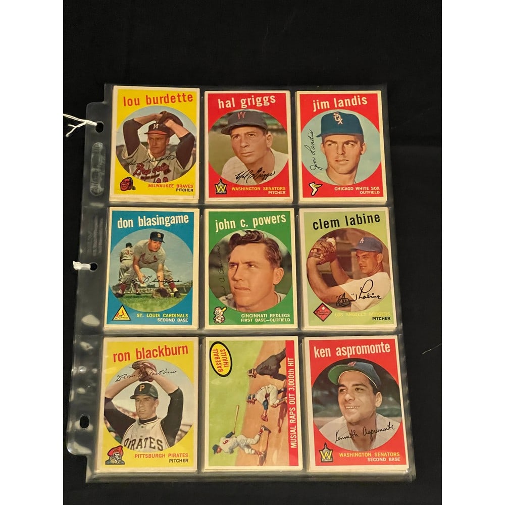 (54) 1959 Topps Baseball Cards Nice Shape (1 of 4)